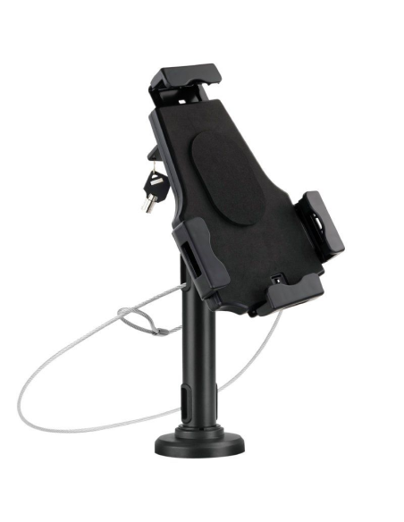 h2Soporte de Mesa Pared Profesional para Tablet con Antirrobo Negro h2divpulliSoporte profesional antirrobo de sobremesa o de p