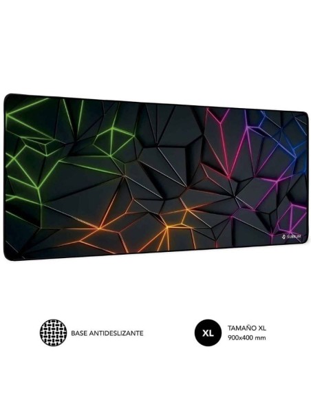 ph2Neon Obsidian XL Mouse Pad h2SUBBLIM Neon Obsidian XL Mouse Pad 9004003 mm 8211 Alfombrilla Gaming XXL con Base de Goma Anti