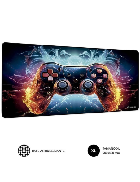 ph2GameCore XL Mouse Pad h2SUBBLIM GameCore XL Mouse Pad 900 400 3 mm   ppAlfombrilla Gaming XXL con Base de Goma 85 Antidesliz