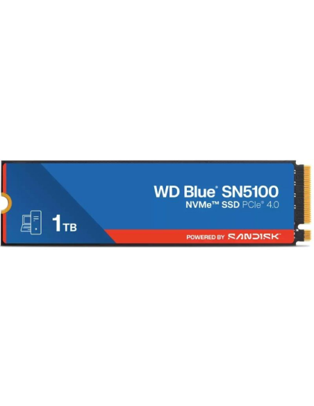 h2WD Blue SN5100 NVMe SSD 1 TB h2pEl WD Blue SN5100 NVMe SSD con PCIe Gen 40 ofrece velocidades de lectura de hasta 7100 MB s u