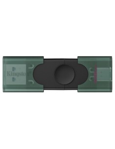 ph2DataTraveler Duo USB Flash Drive h2pCon diseno de tapon deslizante y conectores USB A C duales pp pulliConector USB A y USB 
