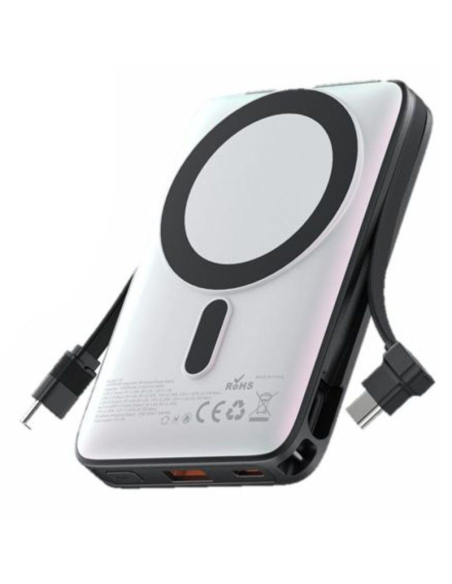 ph2Power Bank Magnetico Inalambrico Vention 100008239mAh h2pBateria externa magnetica de 100008239mAh USB C USB C USB A Inalamb