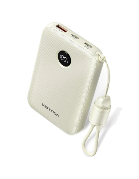 ph2Vention 10000mAh Power Bank 225W h2ulli10000 mAh 225 W liliCable de carga incorporado liliCarga hasta 2 dispositivos liliApt