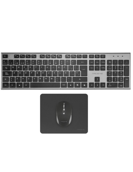 Pack gaming tacens zenith/ teclado inalámbrico + ratón inalámbrico + alfombrilla