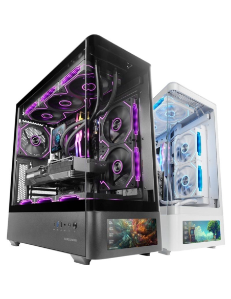 h2MC LCDPRO h2pbCaja Gaming b ppLa MC8209LCDPRO es una caja gaming ATX creada para mostrar y controlar tu PC desde el propio ch