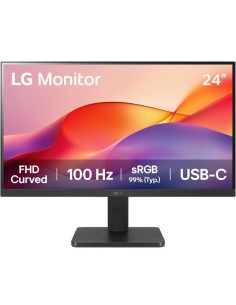 h2Monitor LG 24 Curvo FHD de 100 Hz con USB C Mejor Productividad h2ul li2388221 FHD curved display 1500R li lisRGB 99 Typ 100H
