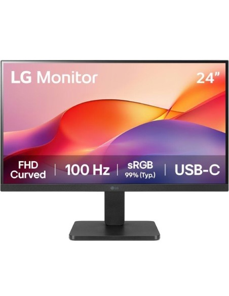 h2Monitor LG 24 Curvo FHD de 100 Hz con USB C Mejor Productividad h2ul li2388221 FHD curved display 1500R li lisRGB 99 Typ 100H