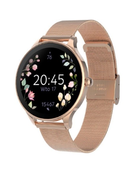 h2Forever Smartwatch Velora SB 306 Oro h2ul libDiagonal de la pantalla b 119 li libResolucion de pantalla b 390 x 390 px li lib