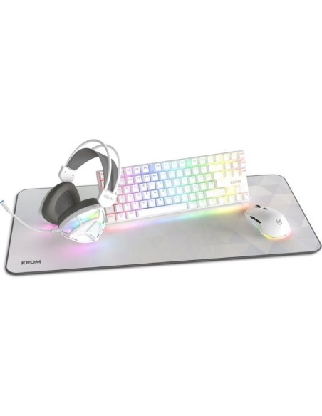 p ph2Klass h2pb4 in 1 RGB Gaming Combo b pp pul liKit de teclado raton alfombrilla y auriculares gaming li liIluminacion RGB ra