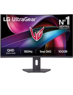 h2Monitor Gaming LG UltraGear 32 VA QHD 2560X1440 180Hz 1 ms Curvo 1000R h2divp pul liLa pantalla QHD en 16 9 de 32 con una tas