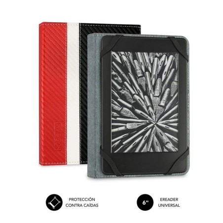 pul liFunda para eReader compatible con todos los modelos de hasta 6 li liResistente material exterior con acabado en simil Fib