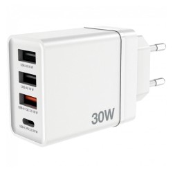 ph2Descripcion general h2bCarga de 30 W 4 en 1 bbrbrul liEl cargador USB de pared de 30 W de Verbatim combina un puerto USB C P