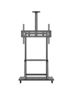 h2AISENS SOPORTE DE SUELO ECO CON RUEDA BANDEJA PARA DVD Y SOPORTE DE CaMARA PARA MONITOR TV 150KG DE 37 100 NEGRO h2h2Especifi