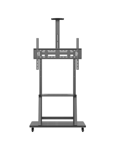 h2AISENS SOPORTE DE SUELO ECO CON RUEDA BANDEJA PARA DVD Y SOPORTE DE CaMARA PARA MONITOR TV 150KG DE 37 100 NEGRO h2h2Especifi