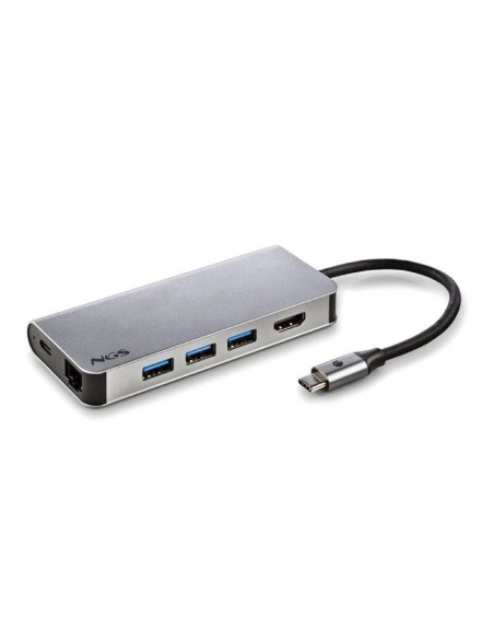 p pul libCaracteristicas b liliAdaptador multipuerto USB C ultraligero de aluminio 8 en 1 que multiplica el numero de puertos d