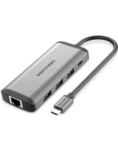 ph2Docking USB tipo C a HDMI USB303 RJ45 TF SD PD h2ul liTipo C 8 en 1 Conexiones de varios dispositivos li liVideo 4K UHD El p