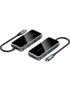 h2Vention USB C a HDMI 3x USB 30 SD TF PD h2divconexion a traves de USB C conector USB 32 Gen 1 estandar USB 30 otros conectore