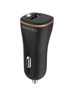 h2Cargador de coche Duracell 12W USB A individual h2 Llegue a su destino con toda la potencia gracias al cargador de coche Dura