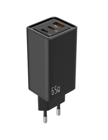 p ph2Cargador 65W GaN 2 USB C PD 1 USB A Negro h2p ppCargador universal para carga rapida en dispositivos compatibles pp ppEl c