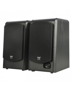 ph2Conjunto de altavoces de estanteria con 180W y terminados en madera Woxter DL 610 Black h2Los altavoces de estanteria Woxter