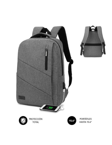 pLa mochila para portatil Subblim City Backpack de 1568221 resulta imprescindible en todos tus viajes o desplazamientos Facilit