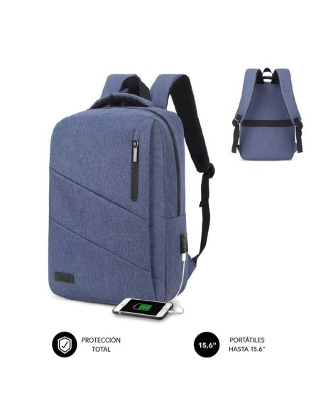 pLa mochila para portatil Subblim City Backpack de 1568221 resulta imprescindible en todos tus viajes o desplazamientos Facilit