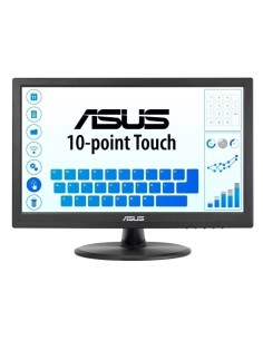 p ph2Monitor tactil ASUS VT168HR 156 1366x768 interfaz tactil de 10 puntos HDMI Antiparpadeo Luz azul de baja intensidad Se pue