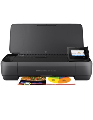 h2Impresora multifuncion portatil HP OfficeJet 250 h2pImprima escanee y copie desde casi cualquier lugar con esta impresora mul