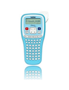 h2PT H100 azul claro h2divRotuladora electronica de mano ergonomica para el hogar y la oficina con pantalla LCD Color azul clar