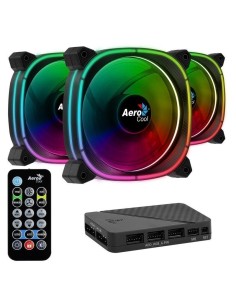 p ppEl set ASTRO12PRO reune tres ventiladores de 120mm con iluminacion LED RGB Omni incluyendo un mando de control remoto y un 