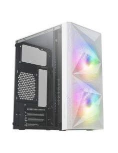 ph2CAJA GAMING COMPACTA MC ME h2Diseno innovador con rejilla total MESH con diseno geometrico que potencia la estetica y rendim