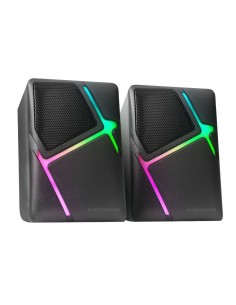 ph2ALTAVOCES GAMING RGB MS H h2Altavoces con diseno compacto RGB perfectos para cualquier espacio disponibles en blanco y negro