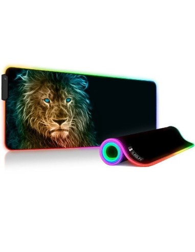 p ph2Alfombrill Raton con Luz LED RGB Lion 9 colores Extra Grande h2pbr pul liVersion extra grande de 800x300x4 mm permite aloj