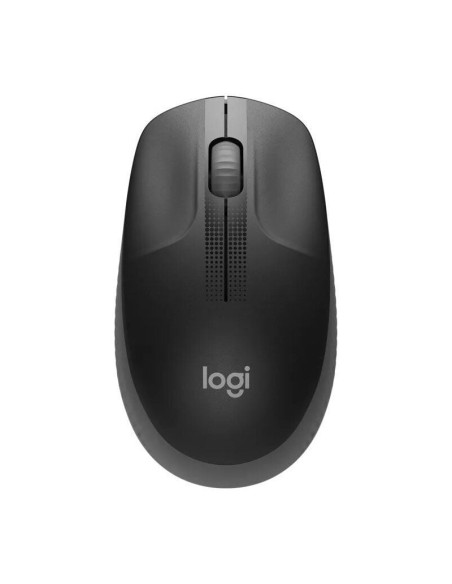 p ph2COMODIDAD EN TAMANO NORMAL TECNOLOGiA INALaMBRICA SIN DEMORAS h2Logitech M190 es un raton inalambrico de tamano normal con