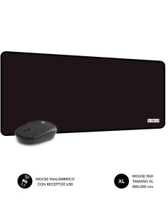 h2Alfombrilla con Raton Harmony Pack Mousepad XL Wireless Mouse Black h2p ppEleva tu espacio de trabajo a otro nivel con la alf